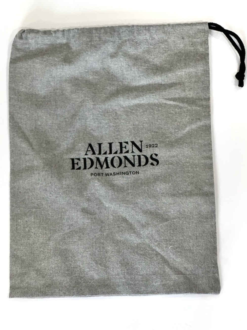 Allen Edmonds Double Dust Bag Grey Flannel For Shoes Single Opening Shoe Duster
